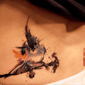 Bird by Wang, Tattoo Temple, Hong Kong. #bird #back #stroke #TattooTemple 