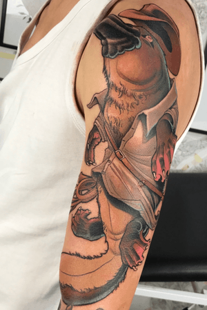 Indiana Jones-platypus #tattoo #tattoodoambassador #indianajones #platypus 