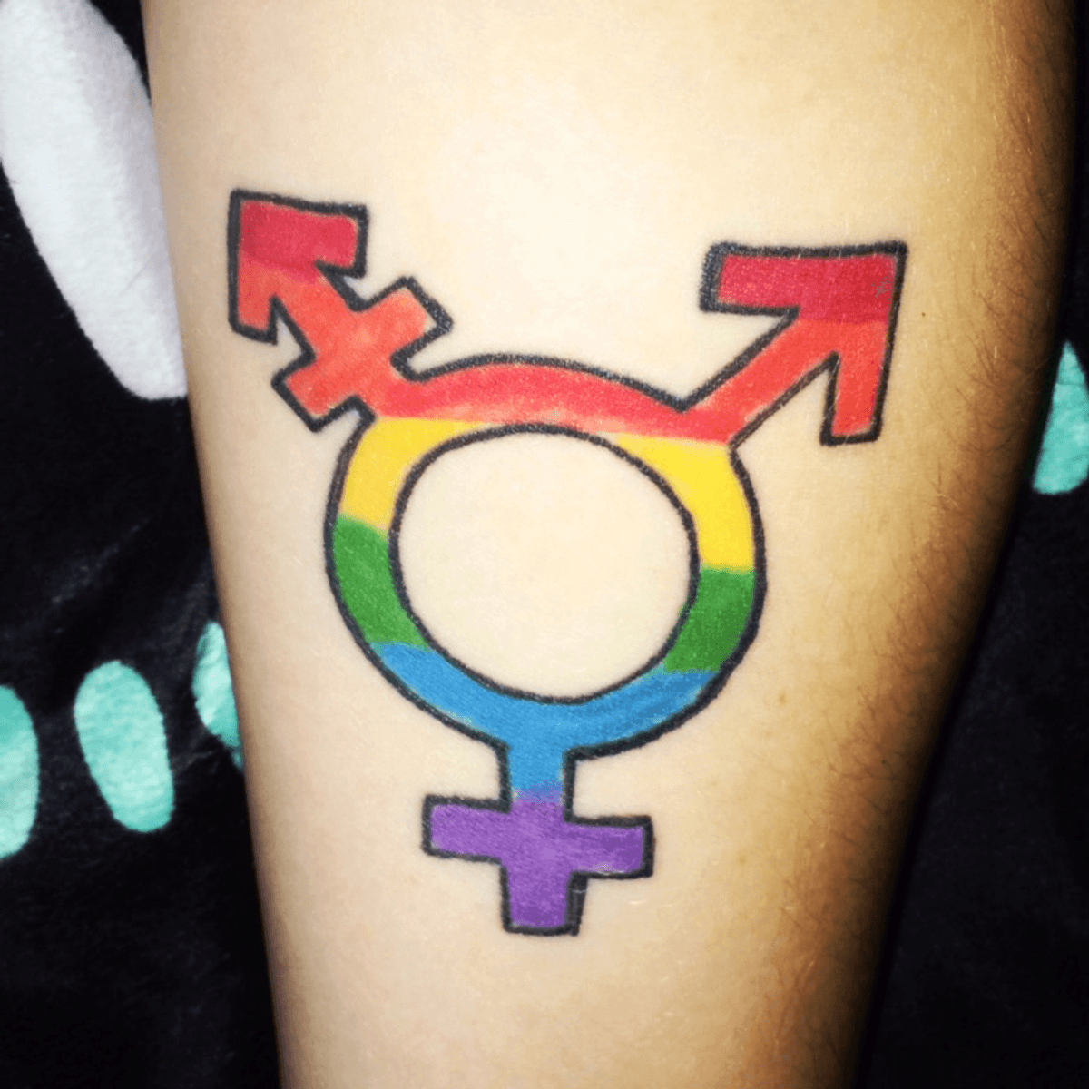 Tattoo Uploaded By Alex Spofford • This Is My Very First Tattoo Its A Transgender Symbol With 2311