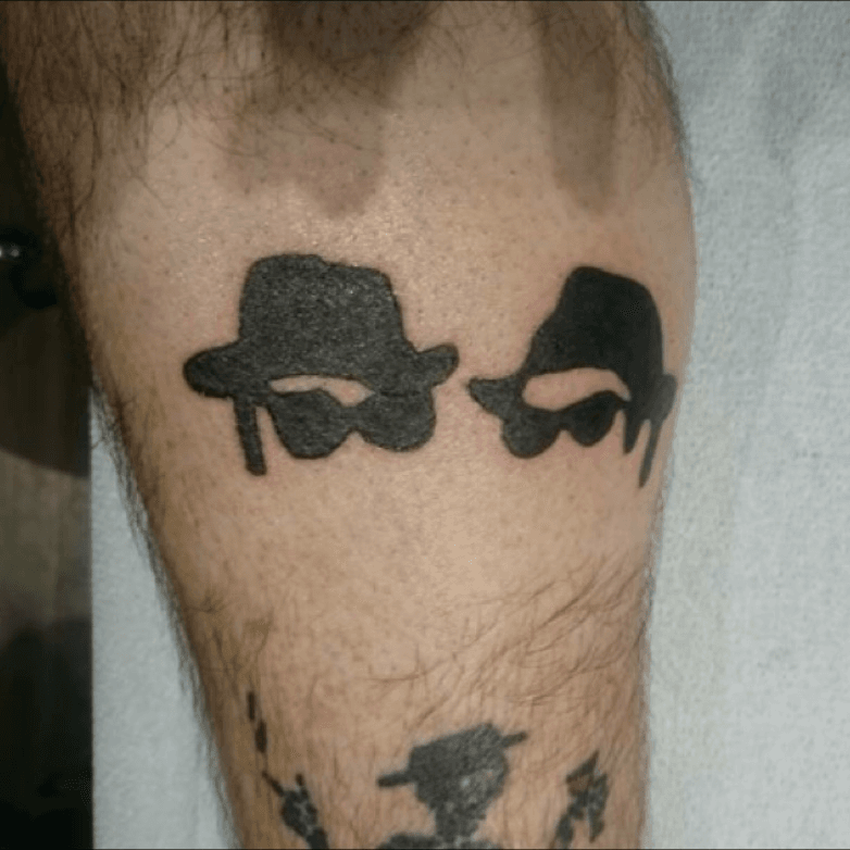 Blues Brothers tattoo meaning a cross with 3 dashes above Also small  hand tattoo good idea Would really love to get  rTattooDesigns