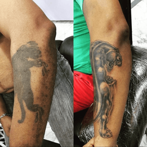 #tattoocoverup #coverup #blackpanther #tattoo 