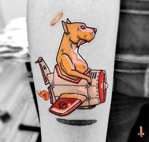 Nº553 LUCHO "The Dog in the Sky" #tattoo #tattooed #ink #inked #girlswithtattoos #dog #dogtattoo #doglover #rip #bestfriend #flying #pitbull #pitbulltattoo #pitbullterrier #stencilstuff #cheyennetattoo #cheyennetattooequipment #hawkpen #soulflower #soulflowercartridges #dynamicink #dynamiccolor #eternalink #bylazlodasilva