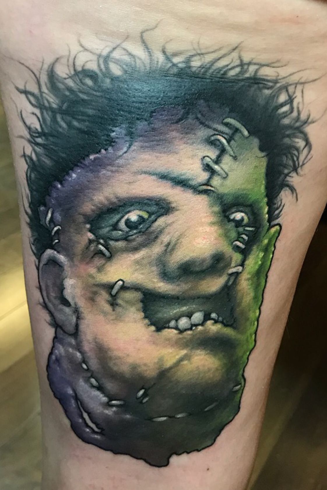 Tattoo uploaded by Zach Fincher • Leatherface. #tattoooftheday  #horrorportrait #portrait #nashvilletn • Tattoodo