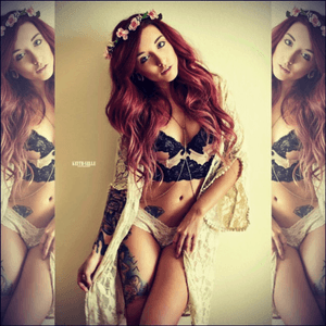  #amandajean #TattooGirl #girl #tattoo #flower #flowers #beautiful #beautifulGirl #redhead 