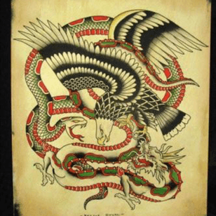  Dream #battle #eagle #dragon #snake or #tiger #dreamtattoo 