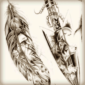 I want both. One on my left calf and one on the outer prt of my upper arm. #nativeamerican 