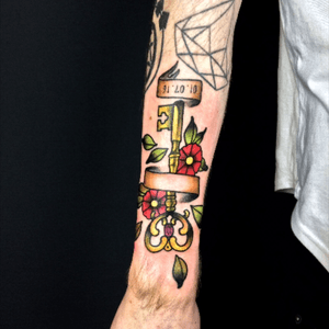 I did this tattoo today for Robbie! Thank you mate for the great tattoo request! :) 