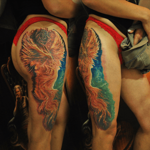 #tattoo #tattooart #phoenix #phoenixtattoo #nebula #space #spacetattoo #art #surreal #surrealism #surrealistic #whiterabbittattoosocialclub #serbia #belgrade 
