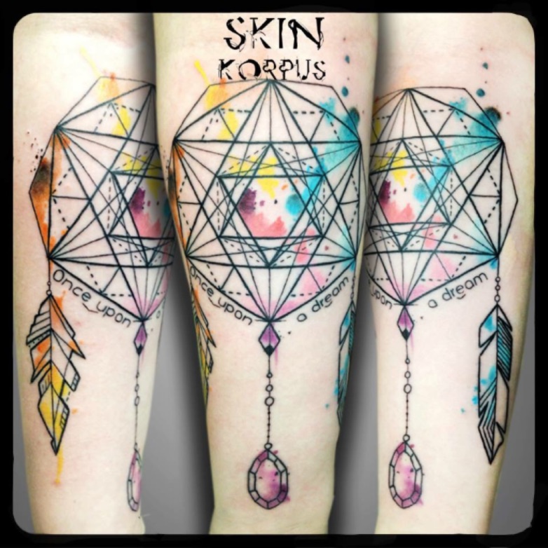 Tattoo uploaded by absolutink • #geometric #watercolor #watercolortattoos #watercolortattoo #dreamcatcher #feather #dreamcatchertattoo made @ #absolutink by #skinkorpus #watercolorartist #tattooartist • Tattoodo Tattoo uploaded by absolutink • #geometric #watercolor #watercolortattoos #watercolortattoo #dreamcatcher #feather #dreamcatchertattoo made @ #absolutink by #skinkorpus #watercolorartist #tattooartist • Tattoodo