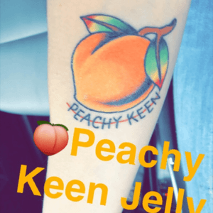 Peachy keen jelly bean done by steve at designs by dana. Cincinncati Oh #peachykeen 
