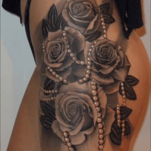 Cluster of roses tattoo #rose 