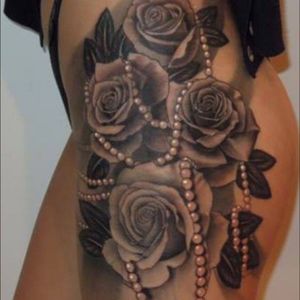 Cluster of roses tattoo #rose 