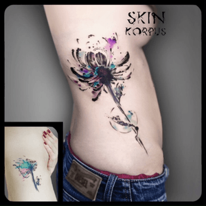 #coverup #abstract #watercolor #watercolortattoos #watercolortattoo #flower #flowerattoo made  @  #absolutink by #skinkorpus #watercolorartist #tattooartist