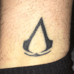 #AssassinsCreed #Logo Right above my ankle. Done by Dan B. @ About Time Tattoo in #NashuaNH 