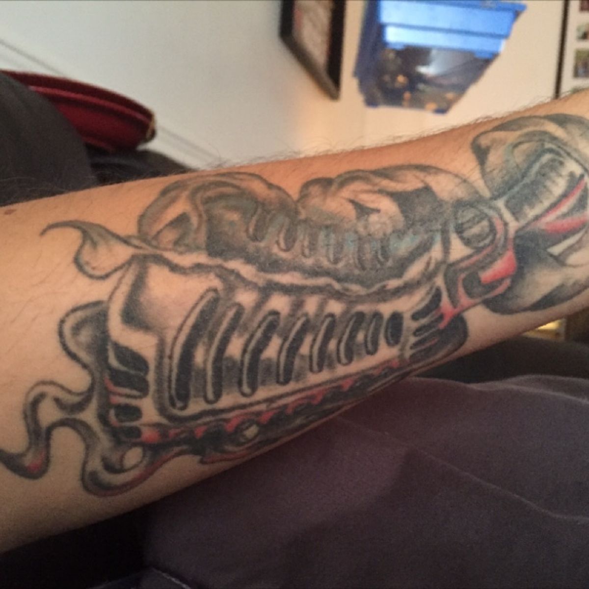Tattoo Uploaded By Keith Cust My 50 s Style Micophone Tattoodo