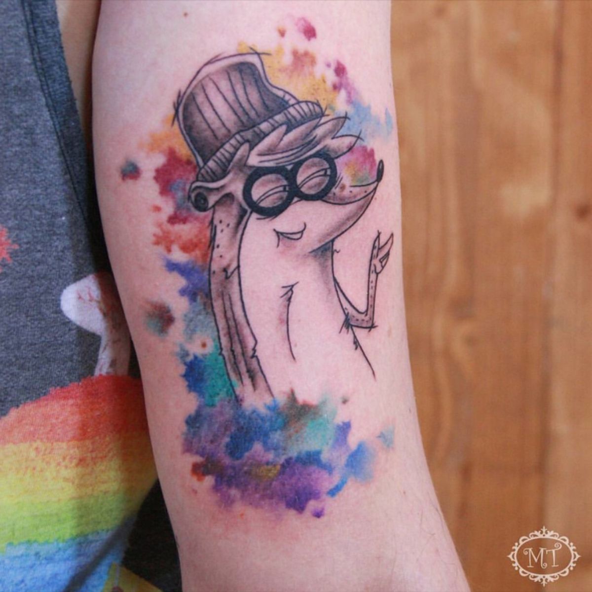 Tattoo uploaded by Melek Taştekin • Rigby !! tattoo tattoos Rigby 