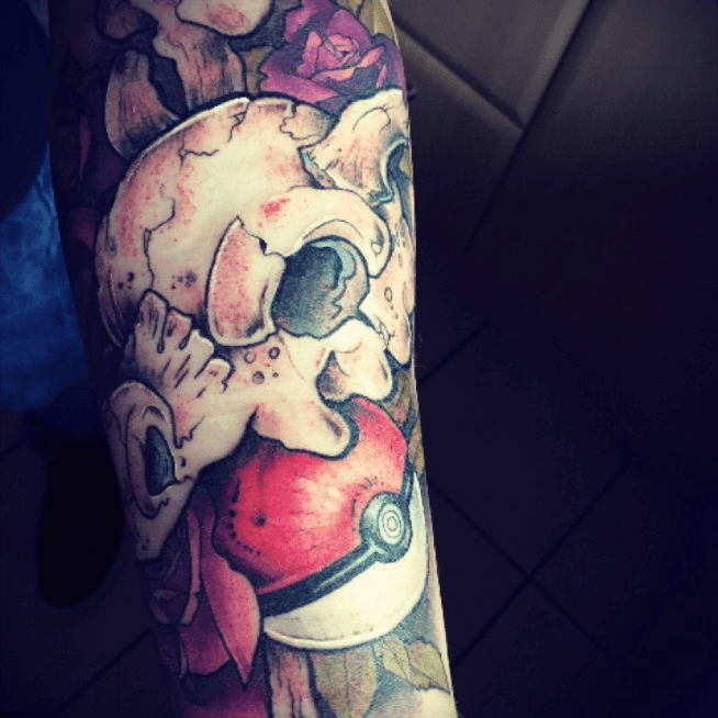 Dionatan Brasil on Instagram Cubone    Tattoos Skull tattoo Animal  tattoo