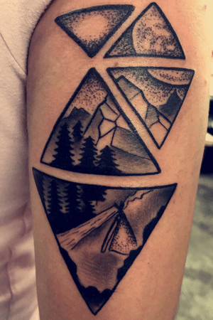 #geometrictattoo #camping #space 