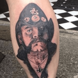 Portrait of Lemmy from Motorhead by Paris Bowman at the Lucky 7 Tattoo Co Romford. #Lemmy #motorhead #blackwork #lucky7 #portrait #straightedgediamond