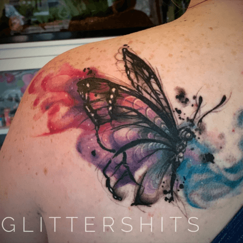 Watercolour butterfly