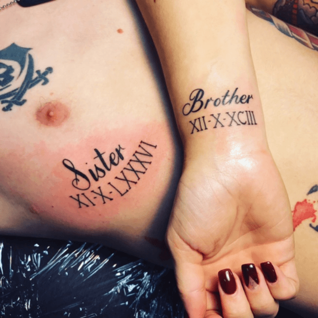 Matching tattoos brothersister by  Hell Yeah Tattoo Club  Facebook