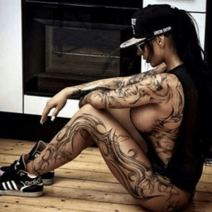 Whats cookin? #black #tattoos #tattooedwoman 