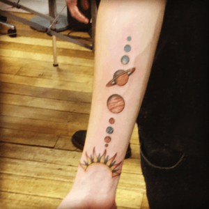 Solar System done in Melbourne Tattoo  Company