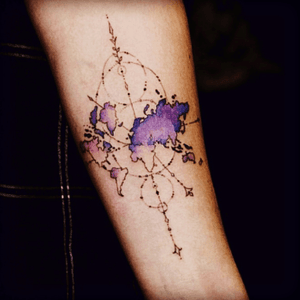 #DianaSeverinenko #map #compass #wanderlust #purple 