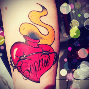 Keepsake tattoo#love #likemother #mom #oldschool #redtattoo