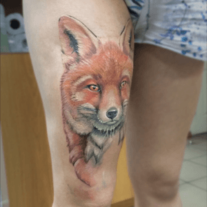 In progress #tattoo #tattoorussia #fox #inkmachines #worldfamousink #eternalink #intenzetattooink