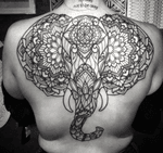 Done by Andy van Rens - Resident Artist. #tat #tatt #tattoo #tattoos #amazingtattoo #ink #inked #inkedup #amazingink #mandala #mandalastyle #mandalatattoo #elephant #elephanttattoo #backpiece #backpiecetattoos #amazingart #art #culemborg #netherlands