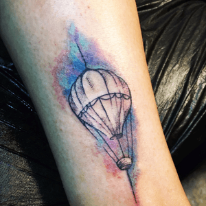 #airballoon #tattoo #watercolor #abstracttattoo 