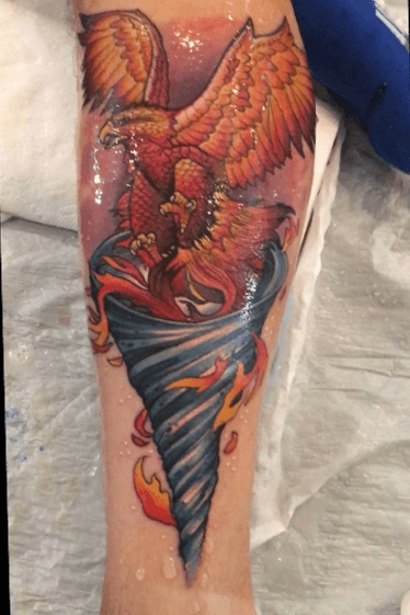 Check out this high res photo of Chris Blinstons tattoo from the Stained  Glass episode of Ink Master on Spi  Ink master tattoos Stained glass  tattoo Ink master