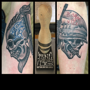 Merci @tattoomotorshow 🔥🔥.                  1 er prix Noir et Blanc  avec les 2 skull sur avant bras gros merci au poto @koubpewpewpew 🤘🤘🤘🤘que la barbe soit avec toi 🙏🤞 et gros merci a @chriz_yvac 🙏🤘🤘 #bims #bimstattoo #bimskaizoku #tatouée #tatouage #tatouages #paris #paname #paristattoo #tattoomotorshow #ardeche #convention #tattoo #tatts #tattoos #tattoomodel #tattooflash #tattoostyle #tattooed #tattoolove #tattoodo #tattooartist #tattoolover #tattooworld #tattooartistmagazine #tattooart #raveninktattooclub 