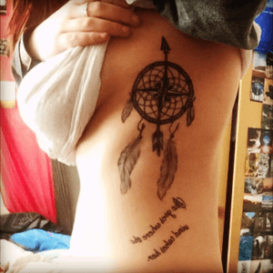 Dreamcatcher compass. She goes where the wind takes her. Work by twoheartstattoo