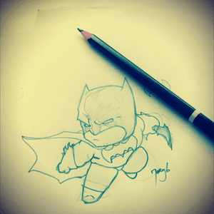 Havin fun drawing chibis 😁 #batman #chibi #drawing #dc #justiceleague 