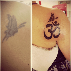 Before and after. Done by me Rosetattoo . 
