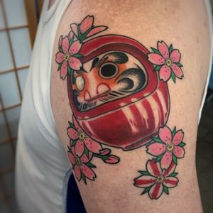 #japanesetattoo #JapaneseTattoos #Japanesestyle #irezumi #armtattoo #tattoooftheday#daruma 