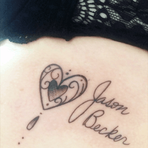 (dec 2016) Love my new tattoo! 🖤 #jasonbecker #guitar #love #music #heart #king #forjason #signature 