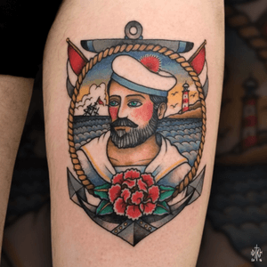 iditch@hotmail.fr #iditch #tattoo #mojitotattoo #toulouse #traditionaltattoo #sailor #oldschool 