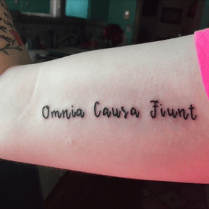 Omnia causa fiunt fortes fortuna Everything happens for a reason