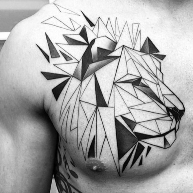 Geometric Lion Tattoos  Get Inspired by Amazing Designs and Symbolic  Meaning  Certified Tattoo Studios