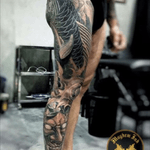 Awesome japanese leg sleeve done by Tue