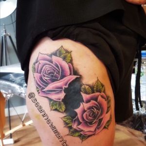 Tattoo uploaded by Dark Steel Tattoo Studio • Bold neo trad roses • Tattoodo Tattoo uploaded by Dark Steel Tattoo Studio • Bold neo trad roses • Tattoodo