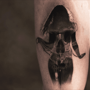 Woman & skull by @nikinorberg 💃💀#realistic #skull #nikinorberg 