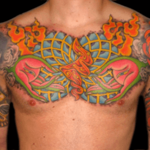 Tattoo by Lark Tattoo artist/owner Bruce Kaplan. #hamsa #mudra #buddha #buddhism #buddhainspiredtattoos #buddhist#buddhisttattoo #buddhahands #yoga #yogi #hand #hands #palm #palms #eye #eyes #fire #flame #geometric #color #colorful #colortattoo #colorbomb #chest #chesttattoo #chestpiece #brucekaplan #owner #artist #ownerartist #artistowner #LarkTattoo #LarkTattooWestbury #NY #BestOfLongIsland #VotedBestOfLongIsland #BestOfNYC #VotedBestOfNYC #VotedNumber1 #LongIsland #LongIslandNY #NewYork #NYC #TattoosEvenMomWouldLove #NassauCounty #tattoo #tattoos #tat #tats #tatts #tatted #tattedup #tattoist #tattooed #tattoooftheday #inked #inkedup #ink #tattoooftheday #amazingink #bodyart