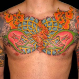 Tattoo by Lark Tattoo artist/owner Bruce Kaplan. #hamsa #mudra #buddha #buddhism #buddhainspiredtattoos #buddhist#buddhisttattoo #buddhahands #yoga #yogi #hand #hands #palm #palms #eye #eyes #fire #flame #geometric #color #colorful #colortattoo #colorbomb #chest #chesttattoo #chestpiece  #brucekaplan #owner #artist #ownerartist #artistowner #LarkTattoo #LarkTattooWestbury #NY #BestOfLongIsland #VotedBestOfLongIsland #BestOfNYC #VotedBestOfNYC #VotedNumber1 #LongIsland #LongIslandNY #NewYork #NYC #TattoosEvenMomWouldLove  #NassauCounty #tattoo #tattoos #tat #tats #tatts #tatted #tattedup #tattoist #tattooed #tattoooftheday #inked #inkedup #ink #tattoooftheday #amazingink #bodyart