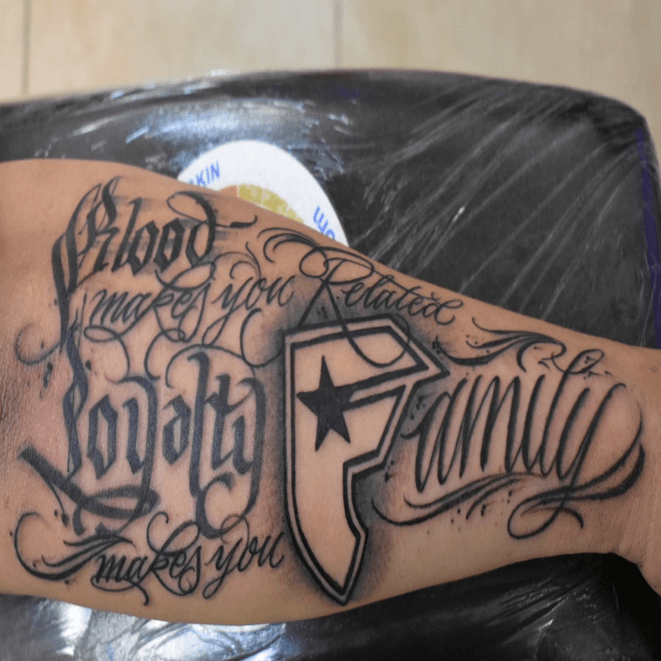 famous f family tattoo