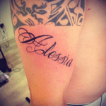  #tattoofonts #tattoo #ink #ItalianTattoo #Cheyenne #alessia #upperarm 