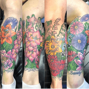 Floral leg sleeve